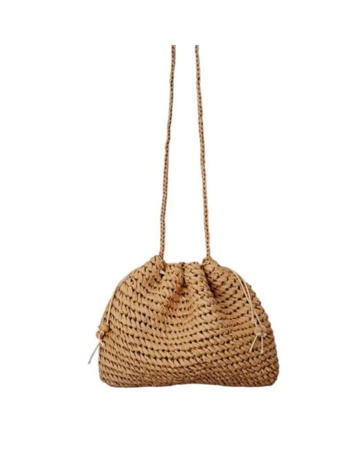 Springmoonatelier Natural Neutrals Handmade Cream Raffia Shoulder And Crossbody Bag – Chic And Elegant