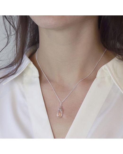 MOUNIR LONDON Metallic Neutrals Rock Crystal Capsule Pendant