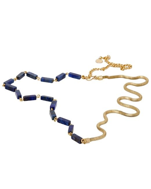 Zeworks Metallic Vast Lapis Lazuli Necklace