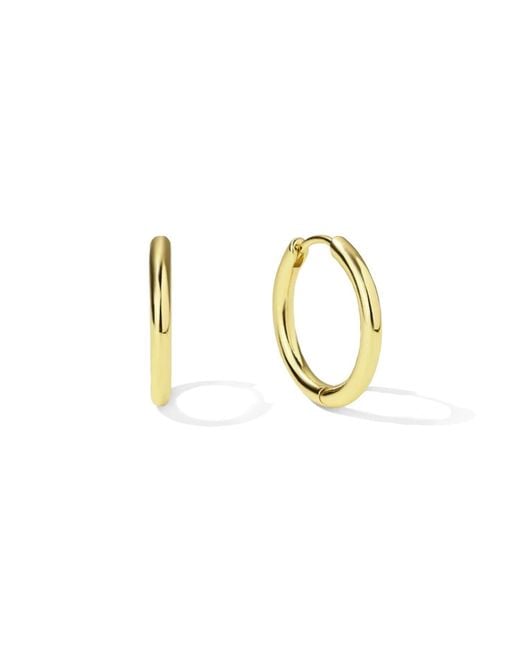 Unaloe Metallic Plated Hoop Earrings– Timeless Elegant Jewelry