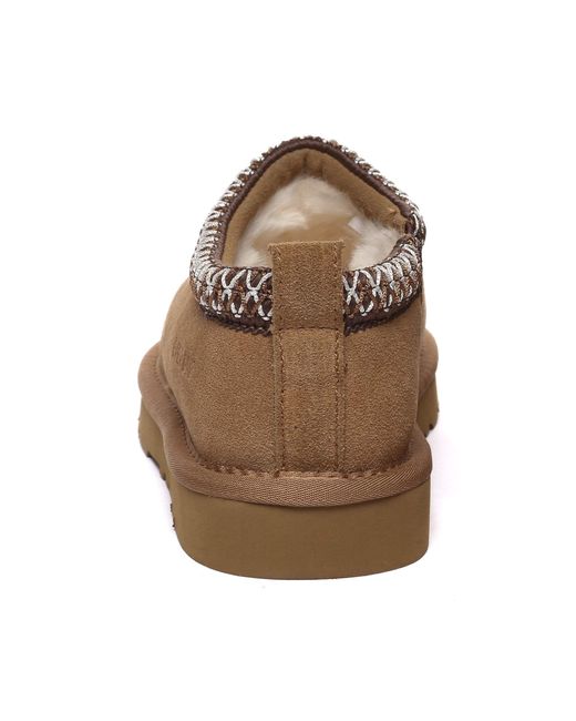 EverAu Australia Brown Wigeon Leather Slippers