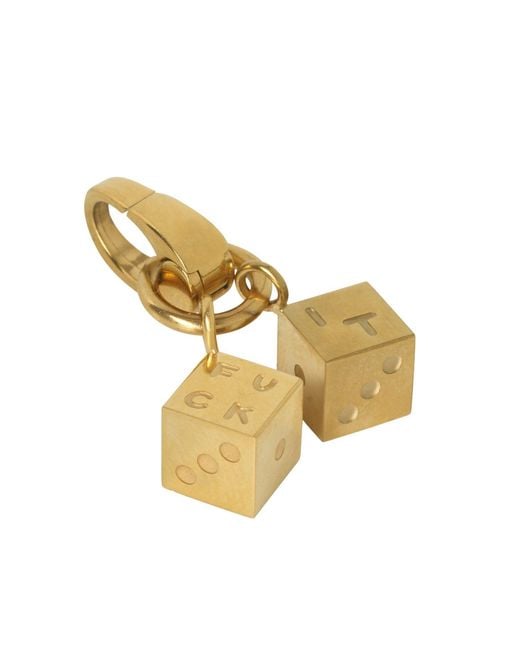 Hoops + Chains LDN Metallic Fuckit Dice Charm