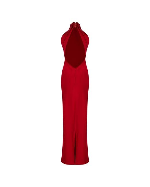 Herfetch Red Maxi Vd Dress