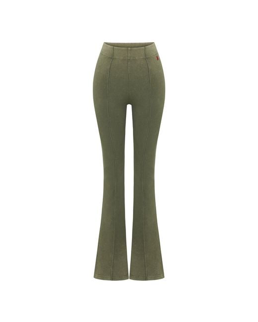 Pcfg Green Acid Washed Flare Sweatpant