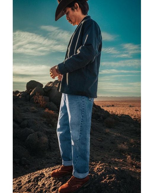 &SONS Trading Co Blue Switchback Jean Washed for men