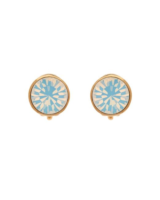 Emma Holland Jewellery Blue Opal Crystal Clip Earrings