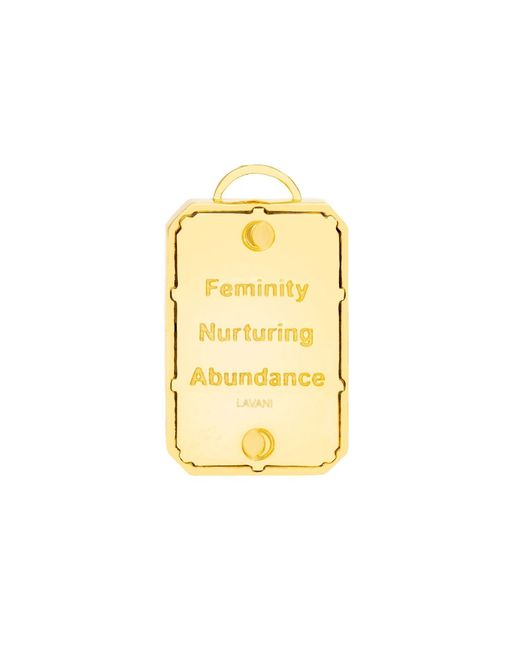 Lavani Jewels Metallic Goldplated The Empress Tarot Card Necklace