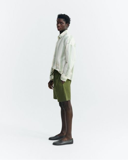 Thinking Mu Green Henry Bermuda Shorts for men