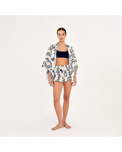 Aguaclara Blue Dynastie Linen Short