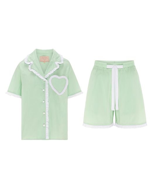 Love Letters X Green Dolce Pistachio & Short Pyjama Set