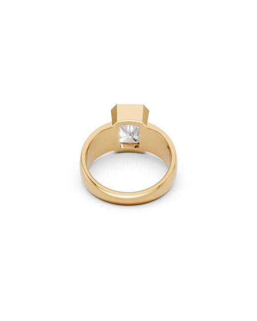 Aya Fine Jewelry Metallic Radiant Cut Lab Grown Diamond Solitaire Ring