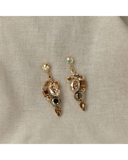 Otazu Metallic Neutrals Aurelia Earrings