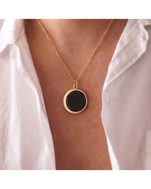 Ormiro Black Luna Shungite Emf Protection Necklace
