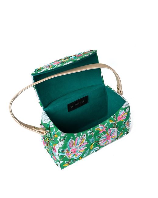 Simitri Green Garden Half Moon Bag