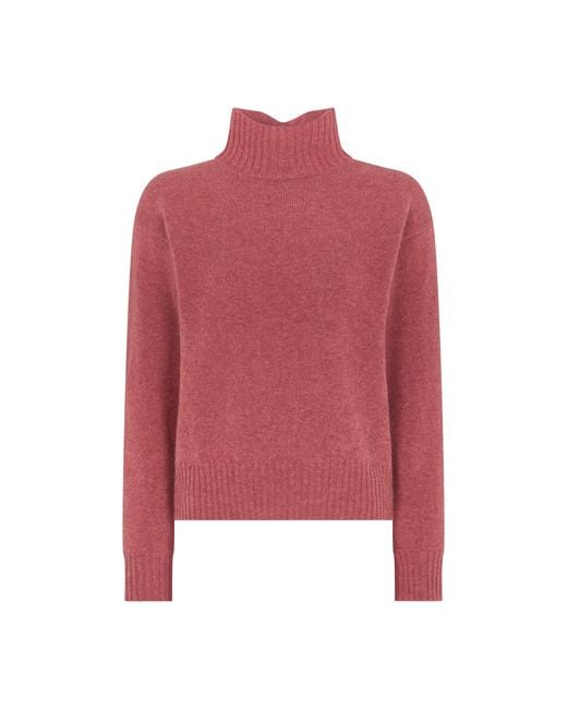 Really Wild Clothing Red Kinalba Lambswool High Neck Sweater