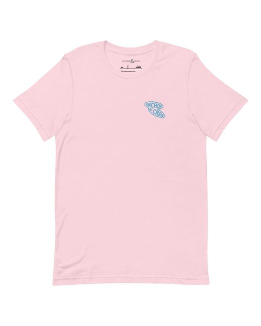 Anchor and Crew Pink Cotton Surf N Waves Passenger Organic Cotton T-Shirt for men