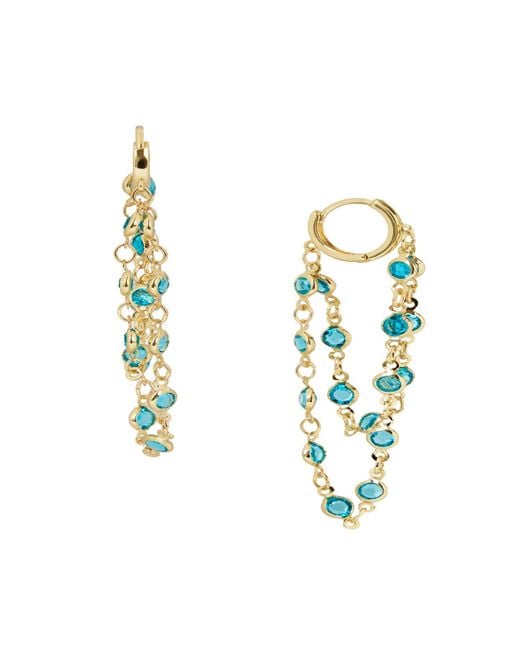 Saachi Metallic Glass Multi Layer Earring