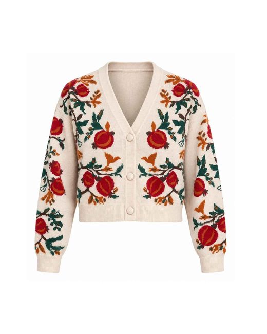 Raishma Red Lili Cardigan