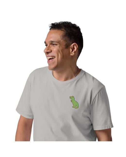 Anchor and Crew Gray Heather T-Rex Snap Dancin' for men