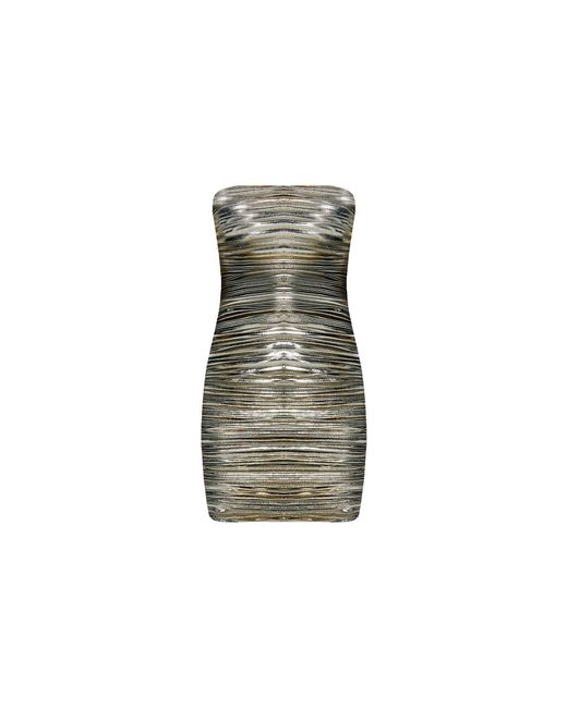 Nur Karaata Green Chateau D Artigny Mini Dress