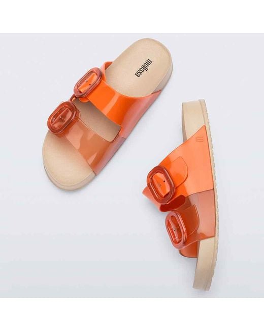 Melissa Orange Neutrals Cozy Slide