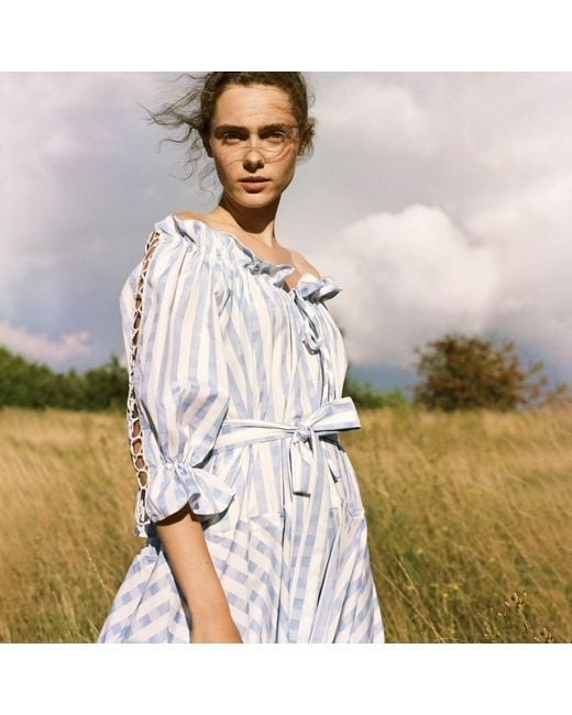 Lisa The Label Blue La La Pyjama Babydoll Dress