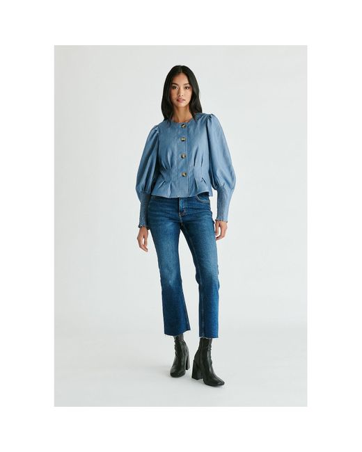 Paisie Blue Denim Effect Jacket