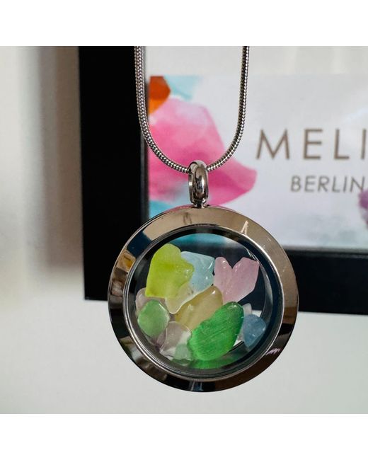 My Little Nature Metallic Colorful Tourmaline Necklace