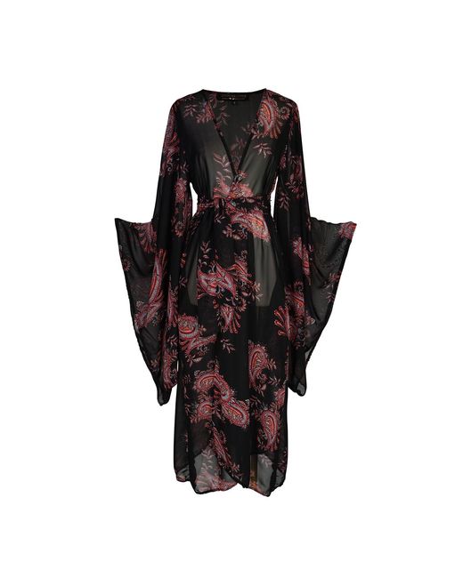 Jennafer Grace Black Vera Paisley Kimono