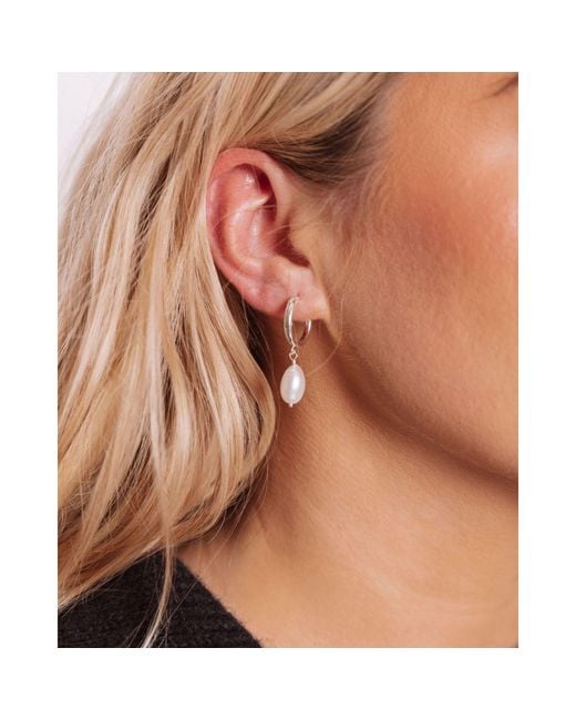 SET & STONES White Adelle Hoops