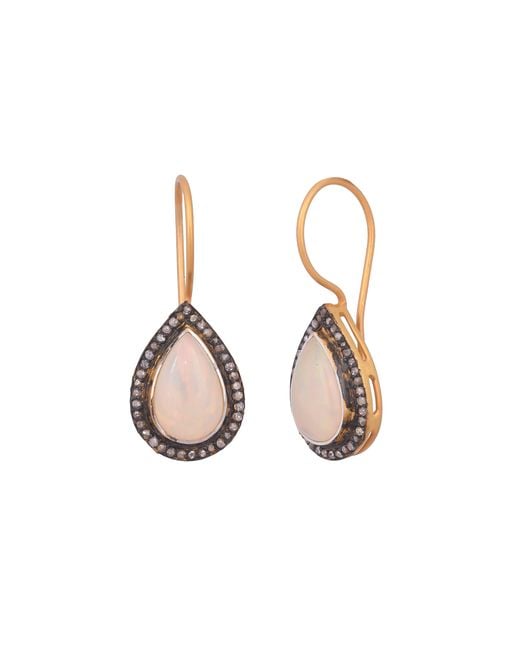 Opium Jewels Pink Teardrop Earrings