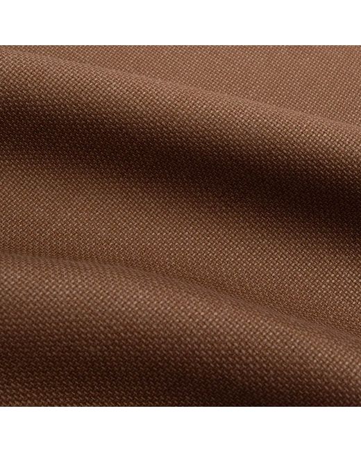 LE COLONEL Brown Neutrals Tiramisu Italian Wool Bow Tie for men