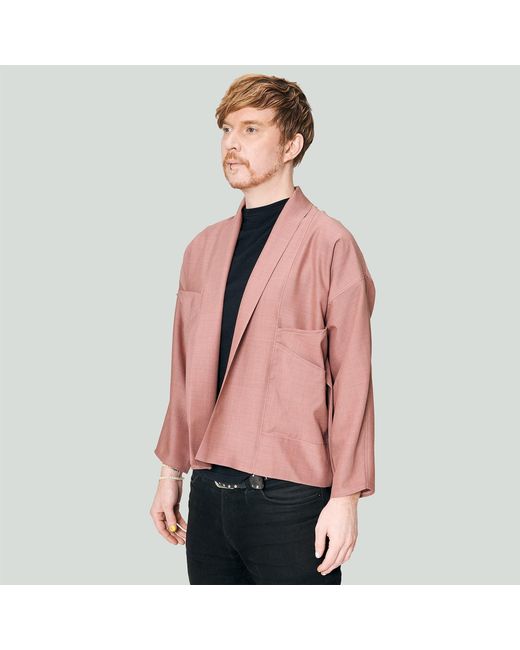 MOE Brown Rose Wool Vest Jacket