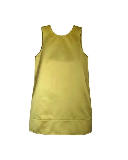 Langner Green Bow Back Mini Dress