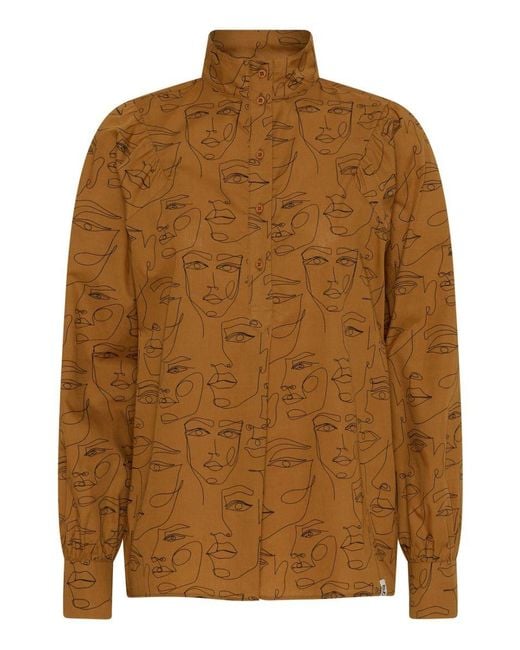 GROBUND Brown The Sonja Shirt