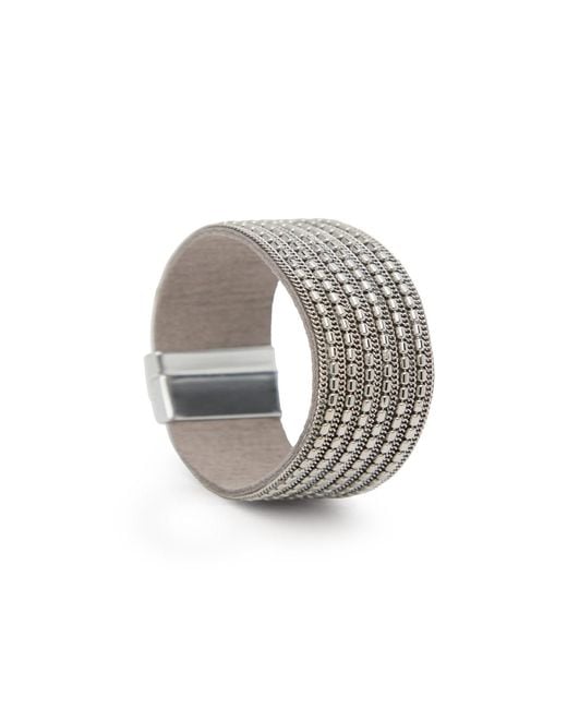 Saachi Metallic Multi-Strand Mesh Bracelet
