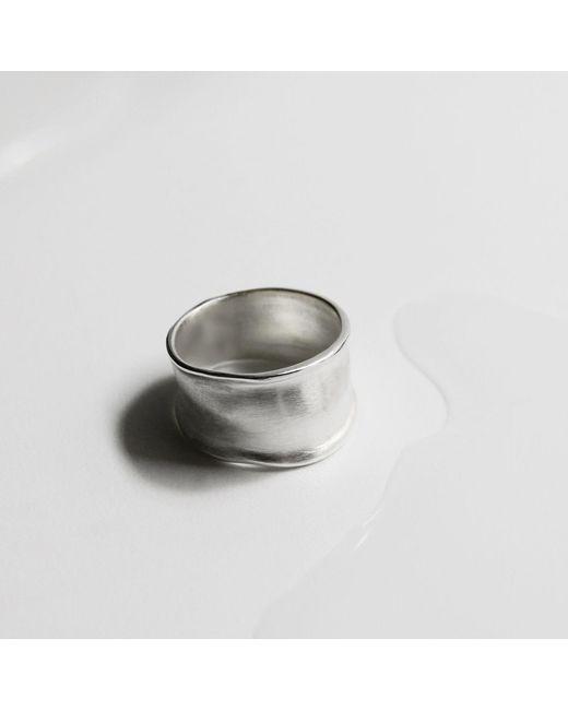 Joidart White Plated Ring Cala