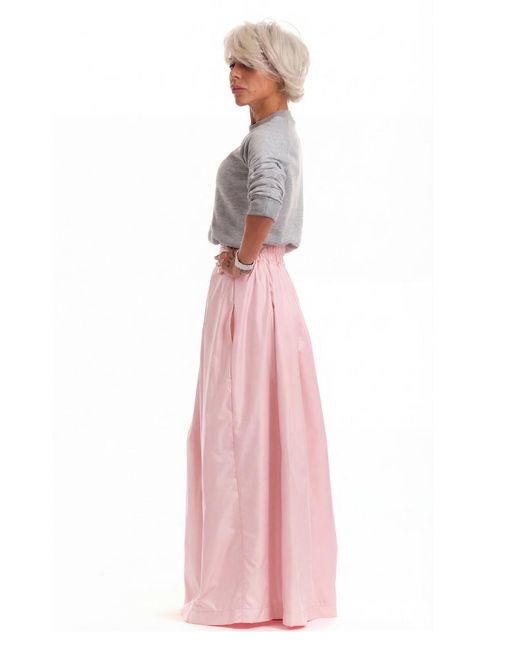 Clothes by Locker Room Pink High-Waisted Baby Maxi Skirt With Elastic Waistband