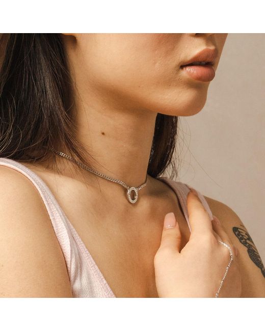 BLOOMTINE | Earth Angel HQ Metallic Mini Halo Wings Sterling Diamond Angel Choker