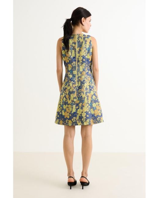 Louche Green Marcia Fairytale Jacquard A-Line Mini Dress