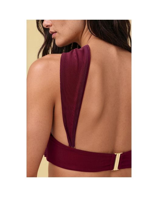 Gezzina Purple Ember Bandeau Bikini Top
