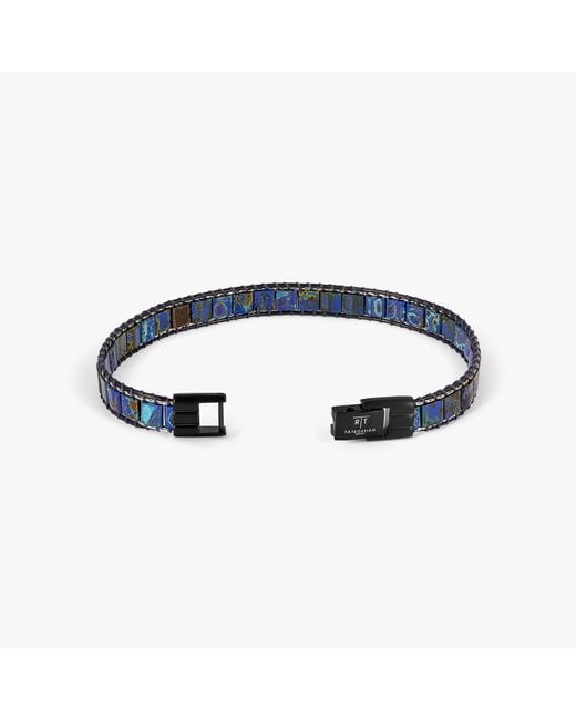 Tateossian Blue Mosaic Bracelet for men