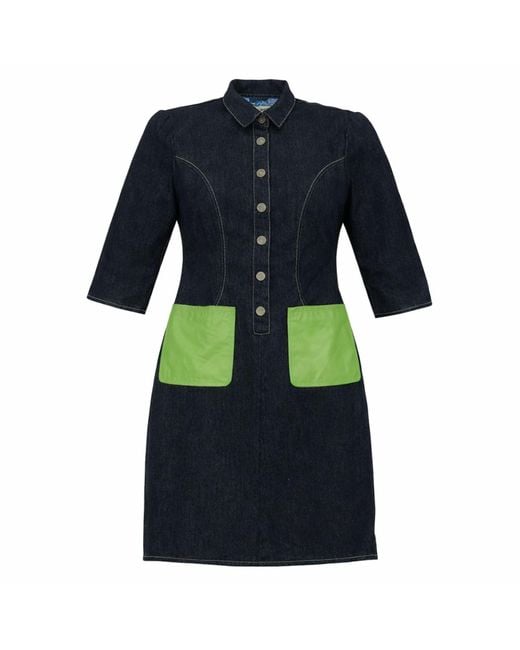 Zasta Studio Blue Denim Wearable Article O Denim Dress