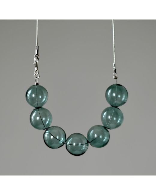Laura Daili Green Emerald Dream – Hand-Blown Glass Necklace