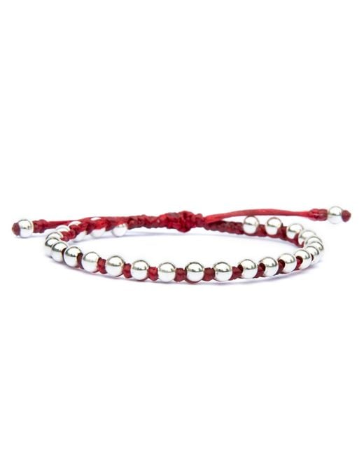 Harbour UK Bracelets Red Rope Friendship Bracelet With Beads