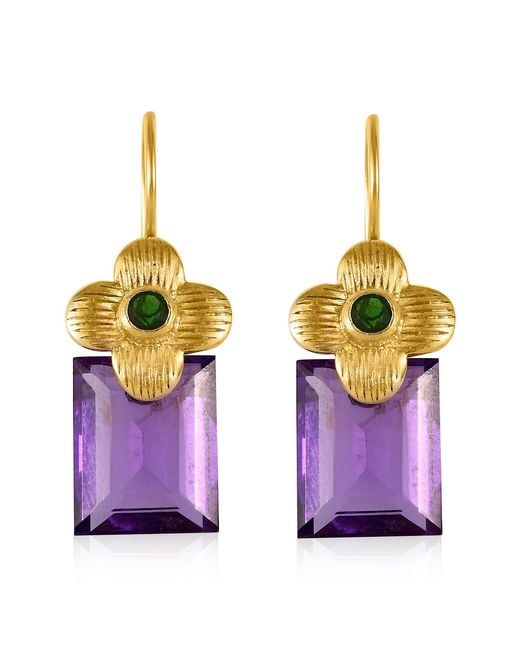 Emma Chapman Jewels Purple Clara Amethyst Gemstone Earrings