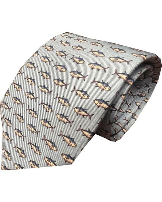 Lazyjack Press Gray Big Kahuna Tie for men