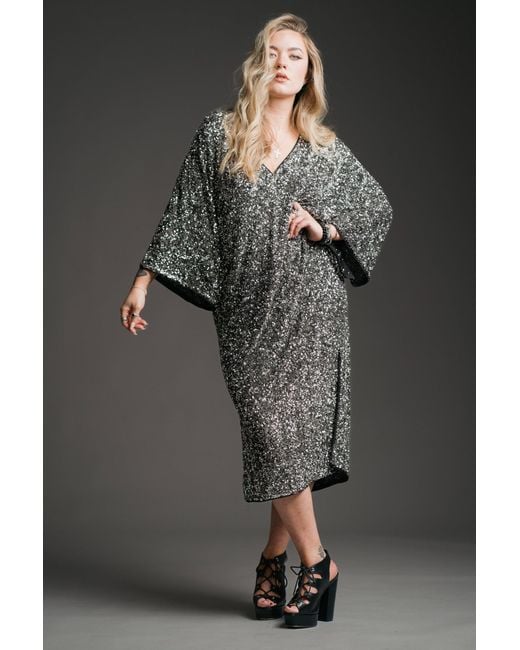 Little Lies Gray Lady Stardust Sequin Dress