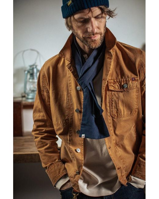 &SONS Trading Co Brown Ryder Hardwear Canvas Jacket for men