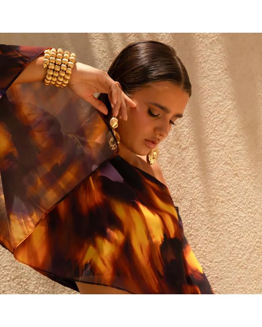 Meraki by Rashmi Bajaj Metallic Aesira Plated Wrap Bracelet